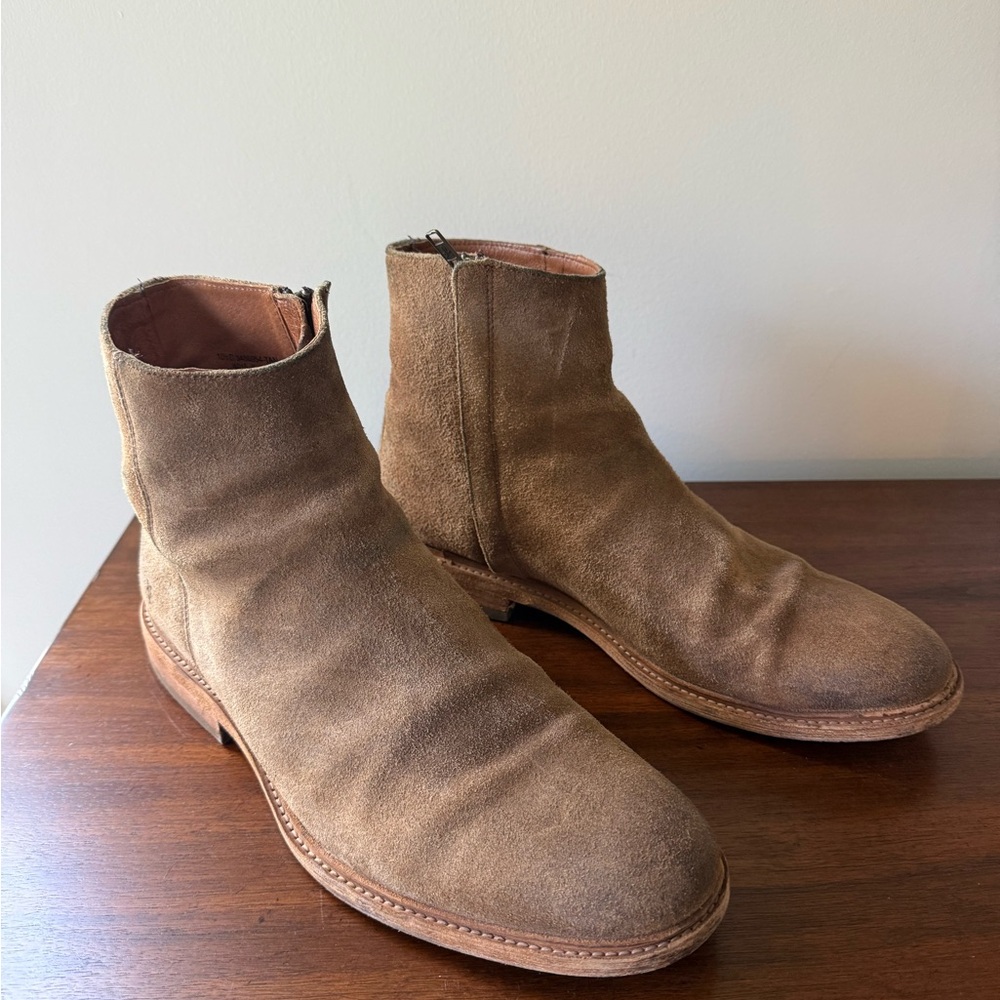 Frye zip up boots
